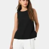Forcast Tess Round Neck Top* T-Shirts & Tops|Work Tops