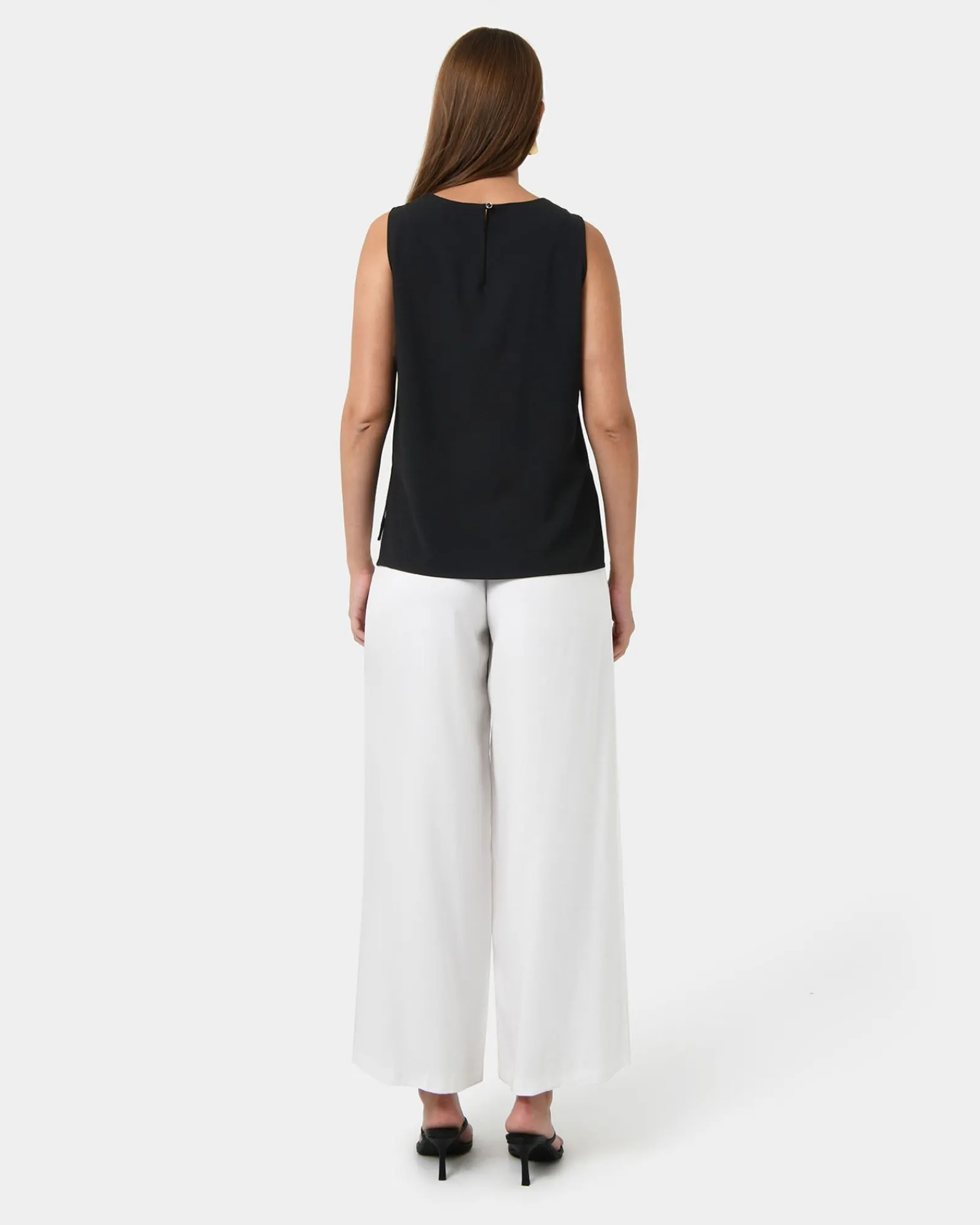 Forcast Tess Round Neck Top* T-Shirts & Tops|Work Tops