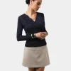 Forcast Tika Crossover Ruched Top* T-Shirts & Tops|Long Sleeve Tops