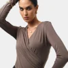 Forcast Tika Crossover Ruched Top* T-Shirts & Tops|Long Sleeve Tops