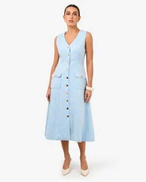 Forcast Valena Tweed Midi Dress* Midi Dresses|Midi Dresses