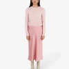 Forcast Valeria A-line Satin Skirt* Midi & Maxi Skirts|Work Skirts