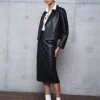 Forcast Vera Faux Leather Midi Skirt* Midi & Maxi Skirts|Work Skirts