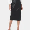 Forcast Vera Faux Leather Midi Skirt* Midi & Maxi Skirts|Work Skirts