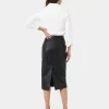 Forcast Vera Faux Leather Midi Skirt* Midi & Maxi Skirts|Work Skirts