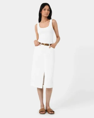 Forcast Veronique Midi Denim Skirt* Midi & Maxi Skirts|Work Skirts