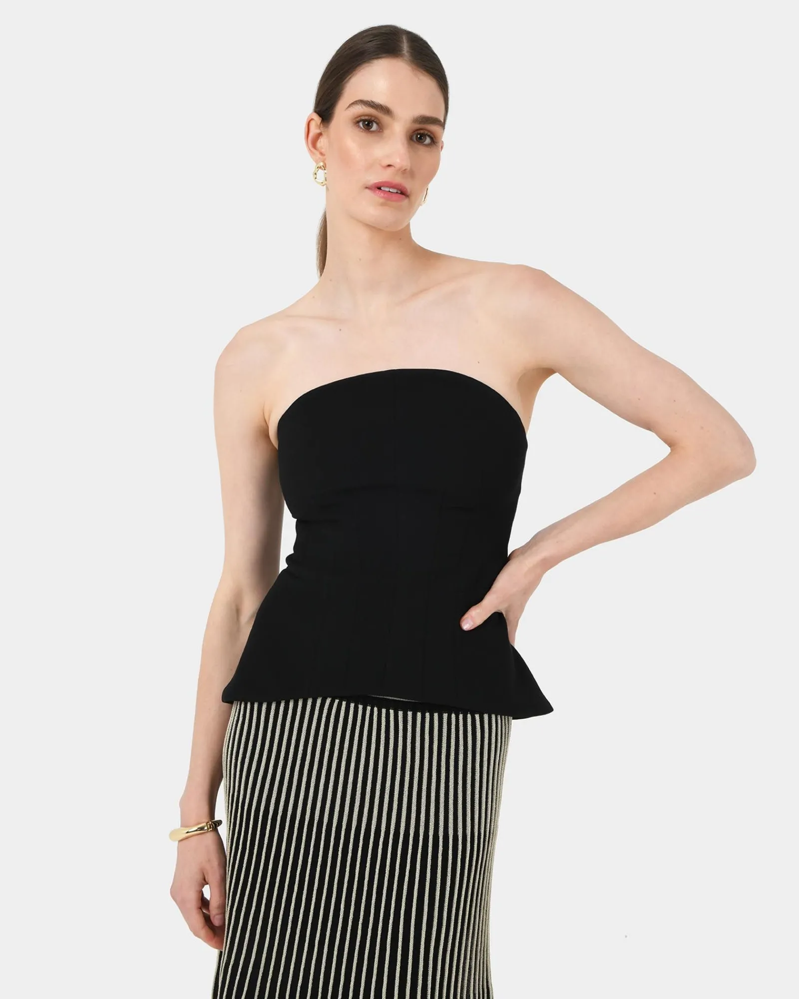 Forcast Veya Panel Bodice* T-Shirts & Tops|Work Tops