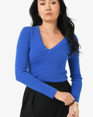 Forcast Vicky V-neck Knit* T-Shirts & Tops|Long Sleeve Tops