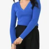Forcast Vicky V-neck Knit* T-Shirts & Tops|Long Sleeve Tops