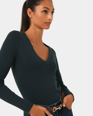 Forcast Vicky V-neck Knit* T-Shirts & Tops|Long Sleeve Tops