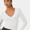 Forcast Vicky V-neck Knit* T-Shirts & Tops|Long Sleeve Tops