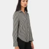 Forcast Wanda Stripe Satin Shirt* Long Sleeve Tops|Shirts & Blouses