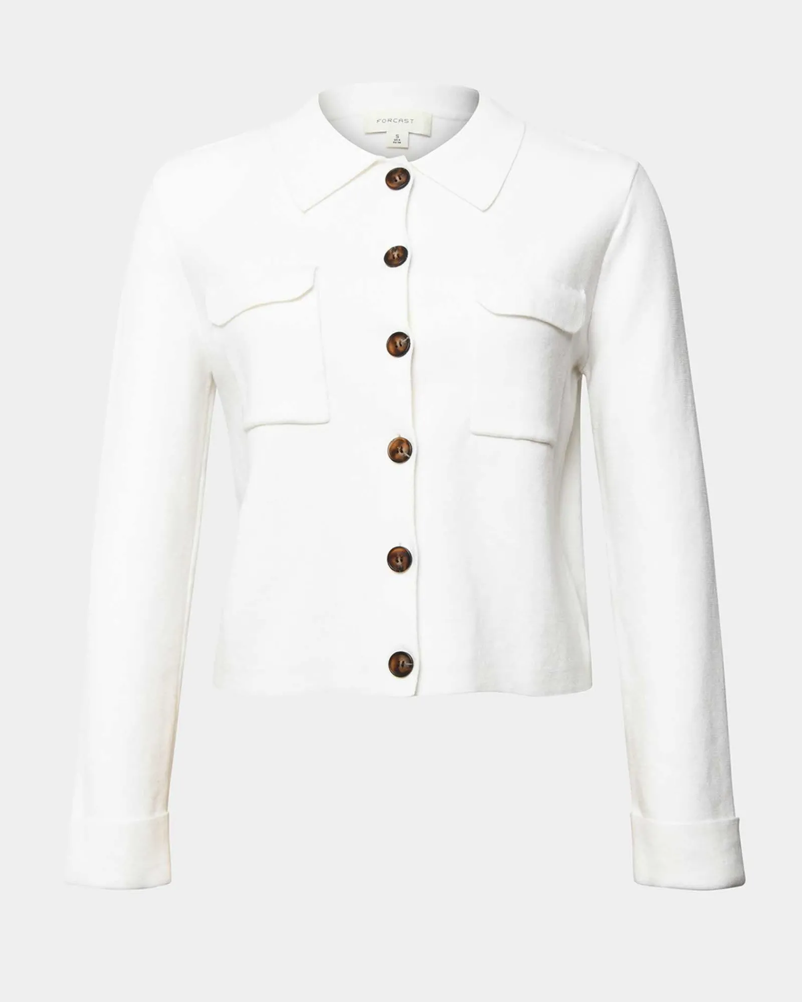 Forcast Willow Collar Cardigan* Long Sleeve Tops|Work Tops