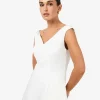 Forcast Yana V Neck Panel Dress* Midi Dresses|Midi Dresses