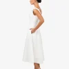 Forcast Yana V Neck Panel Dress* Midi Dresses|Midi Dresses