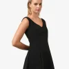 Forcast Yana V Neck Panel Dress* Midi Dresses|Midi Dresses