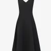 Forcast Yana V Neck Panel Dress* Midi Dresses|Midi Dresses