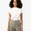 Forcast Zafina Pleated Draped Top* T-Shirts & Tops|Work Tops