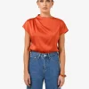 Forcast Zafina Pleated Draped Top* T-Shirts & Tops|Work Tops