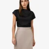 Forcast Zafina Pleated Draped Top* T-Shirts & Tops|Work Tops
