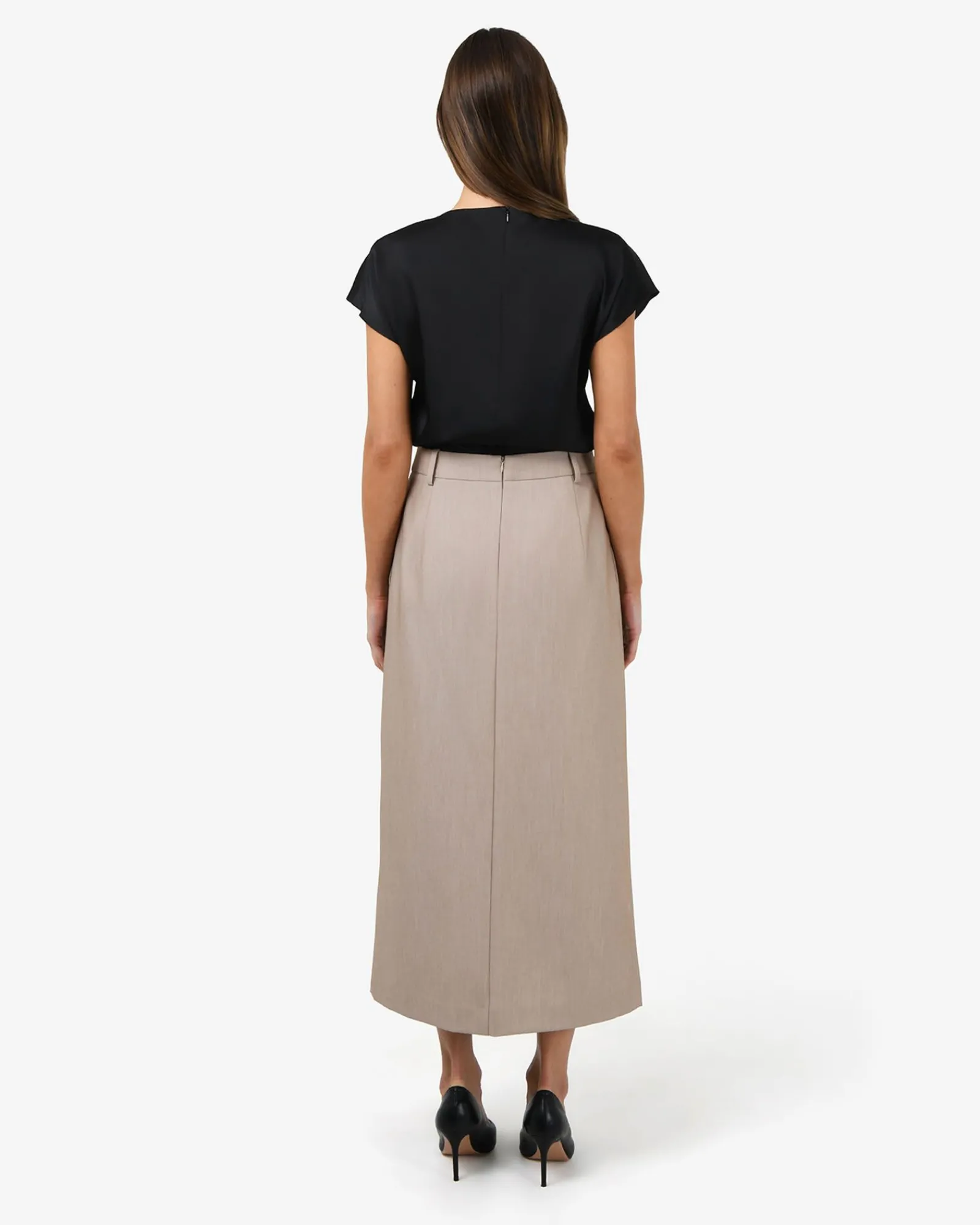 Forcast Zafina Pleated Draped Top* T-Shirts & Tops|Work Tops